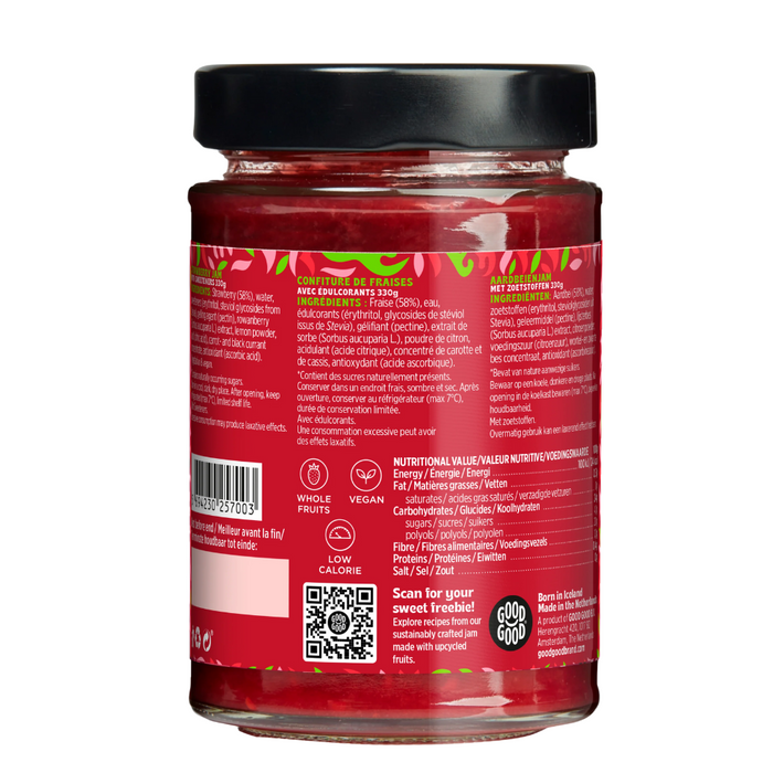 Good Good Strawberry Stevia Keto Jam 330g