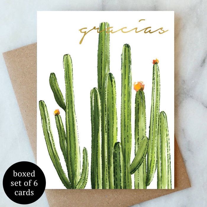 Gracias Greeting Card - Box Set of 6 | Thank You Card