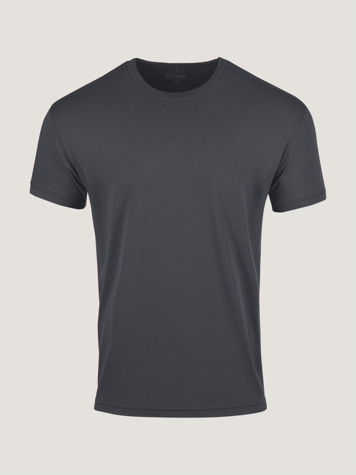 Graphite Crew Neck Ghost Mannequin | Fresh Clean Threads
