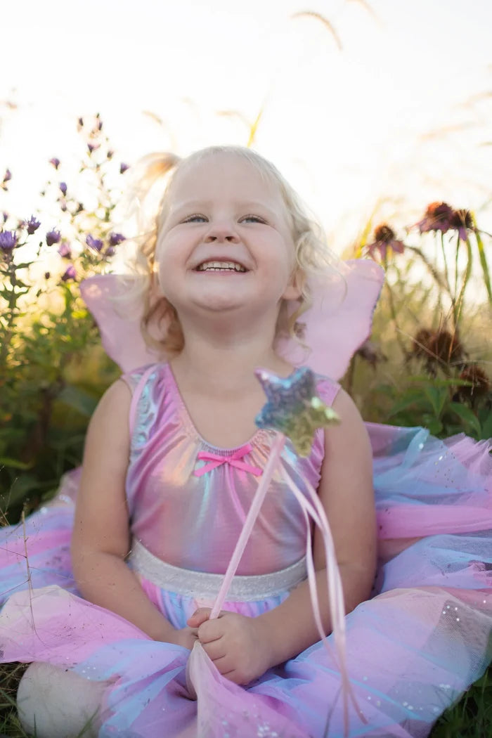Great Pretenders Rainbow Sequins Skirt Wings Wand 4-6