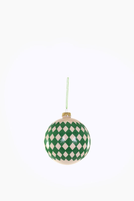 Green Harlequin Bauble