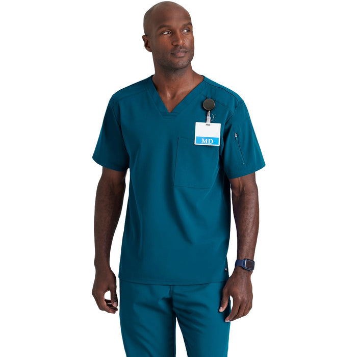 Grey's Anatomy Men's Murphy Top Scrubs Grey`s Anatomy Bahama L Reg