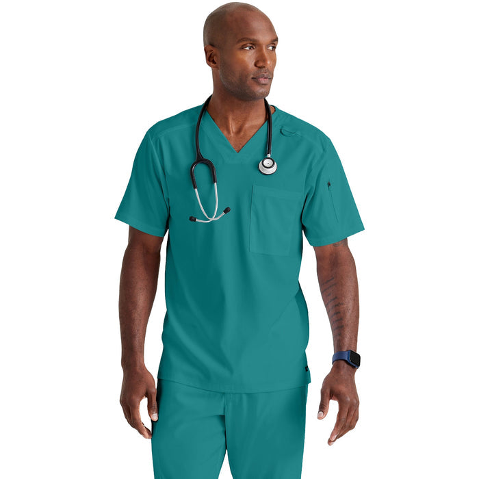 Grey's Anatomy Men's Murphy Top Scrubs Grey`s Anatomy Teal L Reg
