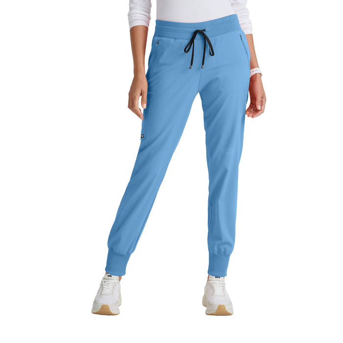 Grey's Anatomy Women's Eden 5 Pocket Scrub Jogger Pant Scrubs Grey`s Anatomy Ciel Blue 2XL Petite