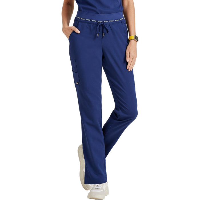Grey's Anatomy Women's Serena 7-Pocket Tapered-Leg Scrub Pant Scrubs Grey`s Anatomy Indigo L Reg