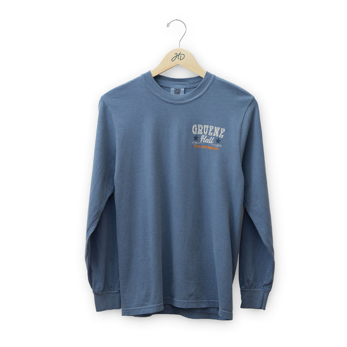 Gruene Hall Armadillo Poster Long Sleeve T-Shirt