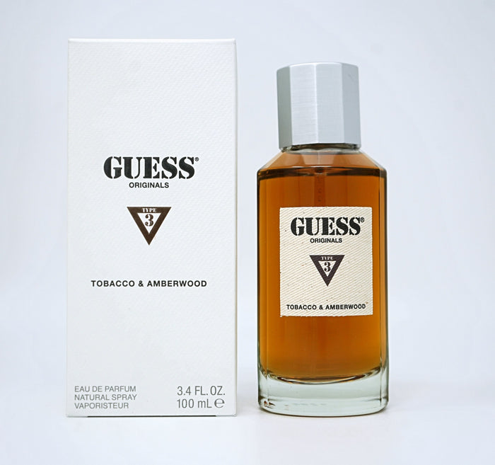 Guess Originals Type 3 Tobacco & Amberwood Eau de Parfum for Men - 100 ML - authentic fragrance from Brands Warehouse Canada