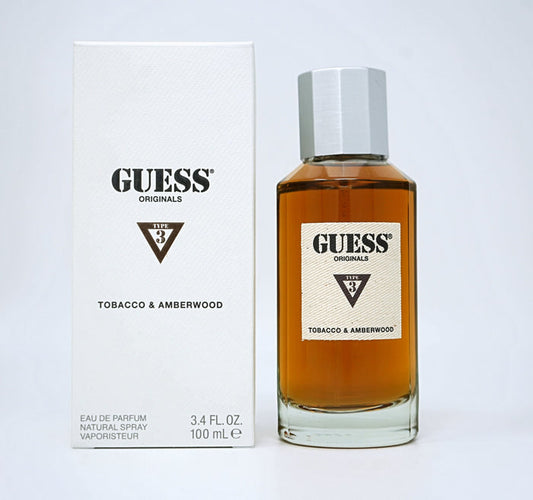 Guess Originals Type 3 Tobacco & Amberwood Eau de Parfum for Men - 100 ML - authentic fragrance from Brands Warehouse Canada