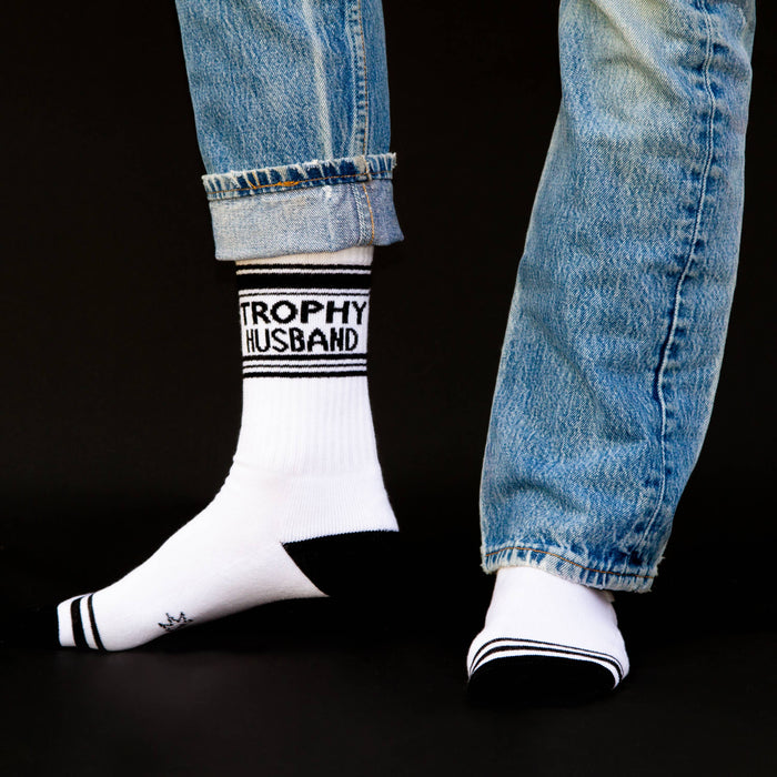 Gym Crew Socks-Trophy Husband