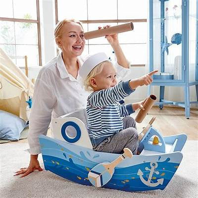 Hape Captain's Rocking Boat 5 Pce