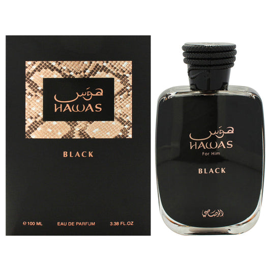Hawas Black by Rasasi for Men - 3.38 oz EDP Spray
