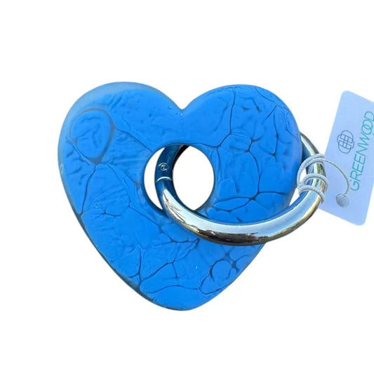 HEART RESIN KEYRING | Blue - Darling & Domain