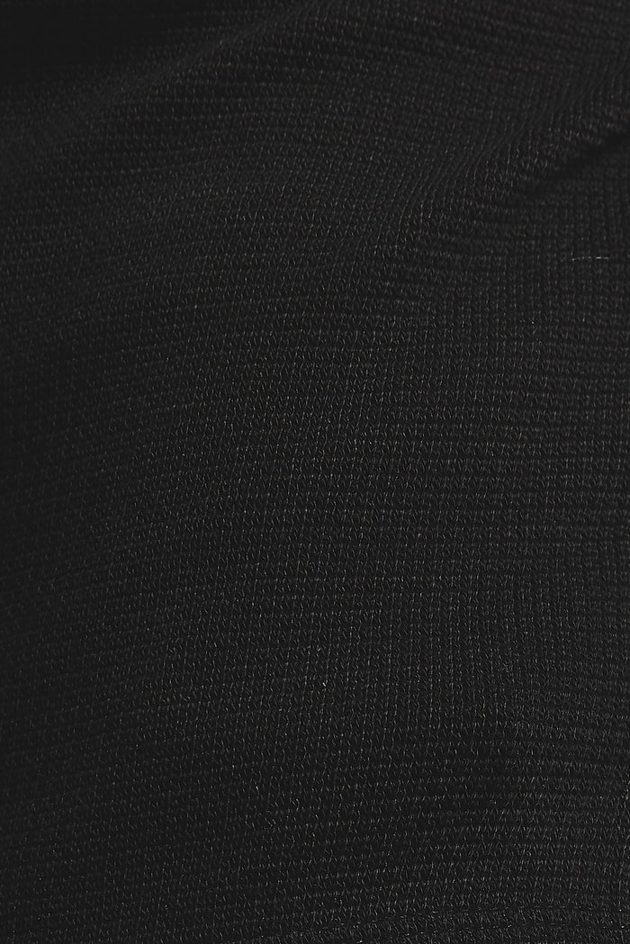 Heavy Weight Textured Crew Neck in Black - TAILORED ATHLETE - USA