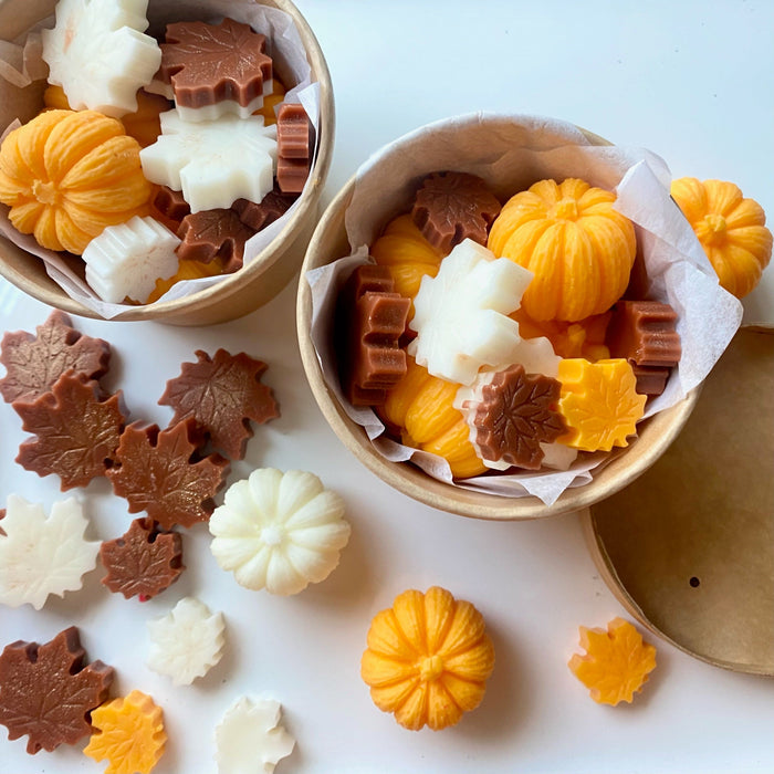 Fall Wax Melts Hello Pumpkin | Orange, Apple, Mandarin, Peppercorn, Vanilla Coco Tarts - Jarful House