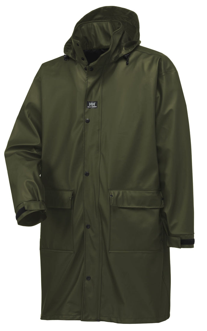 Helly Hansen Impertech Waterproof Long Coat Jackets & Coats Helly Hansen Green Brown 2XL Reg