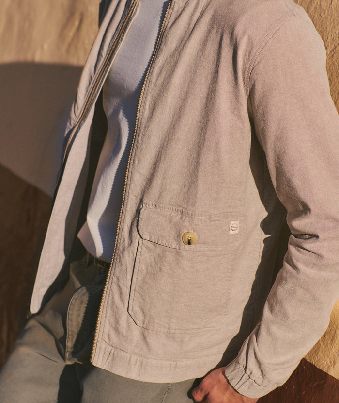 Hemp Bomber Jacket Taupe