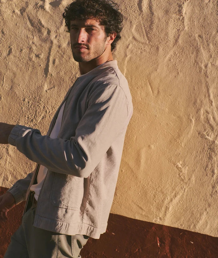 Hemp Bomber Jacket Taupe
