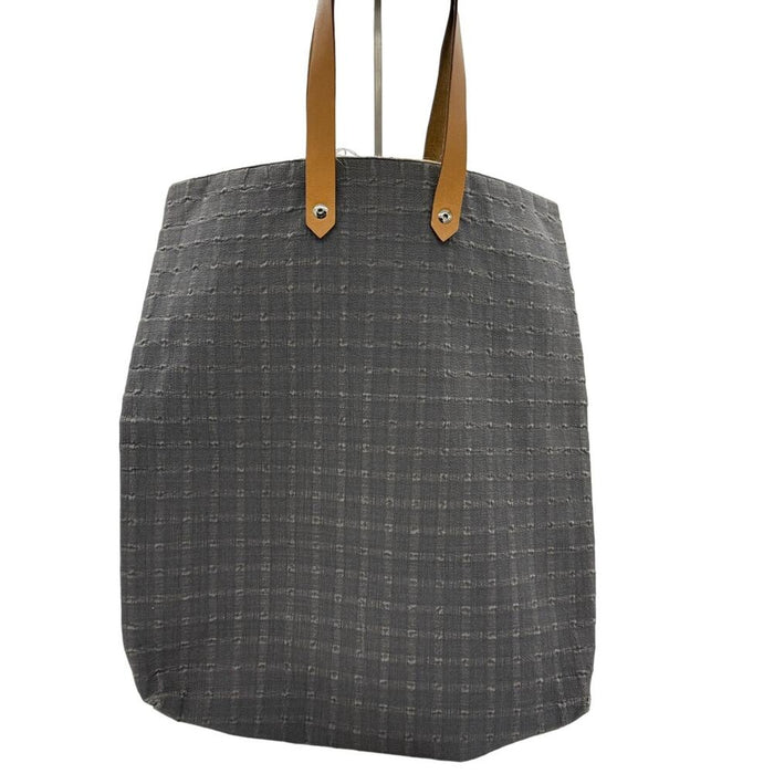 HERMES Amedaba Diago‎ GM Tote Bag canvas leather Gray Brown*Excellent Condition