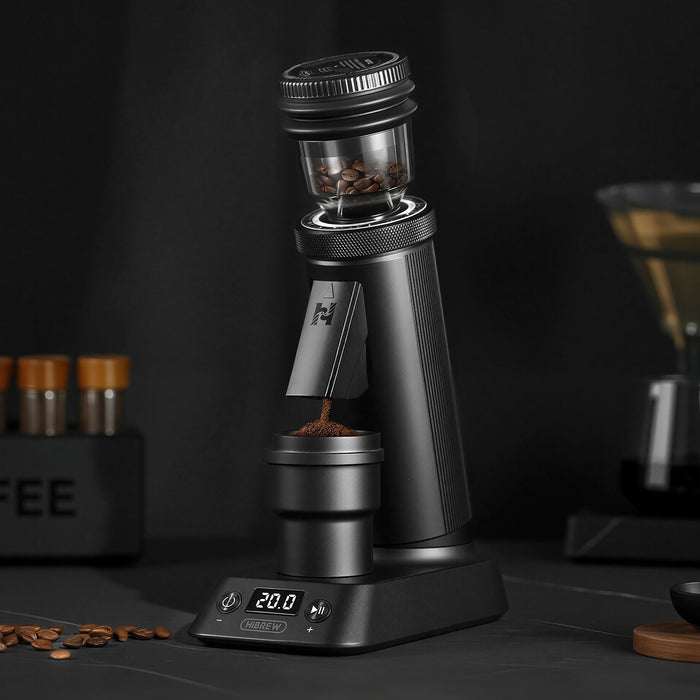 HiBREW G5 Plus Coffee Grinder | 48mm Conical Burr, Adjustable Timer & Dual-Speed Grinding