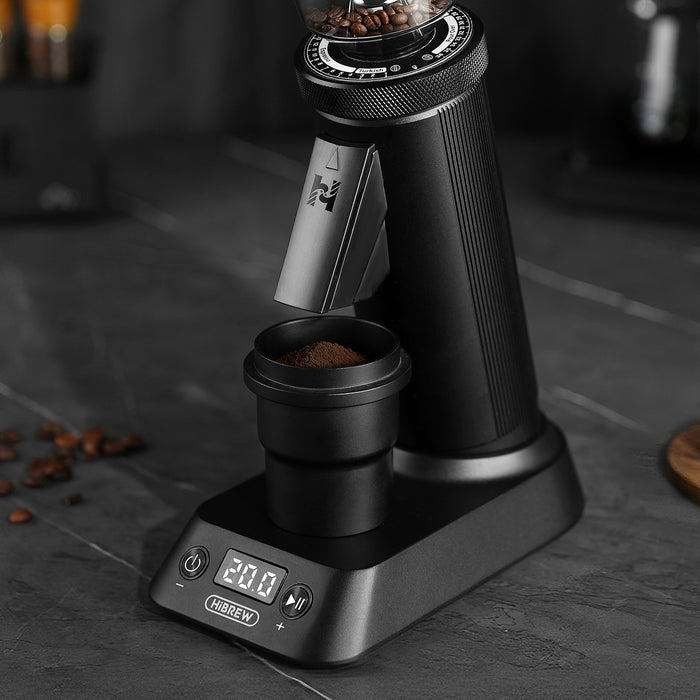 HiBREW G5 Plus Coffee Grinder | 48mm Conical Burr, Adjustable Timer & Dual-Speed Grinding