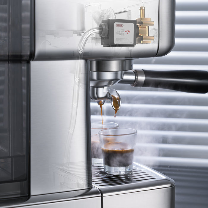 HiBREW H10 Semi-Automatic Espresso Machine | 15Bar Pump | 1.8L Tank | Adjustable Temperature Control