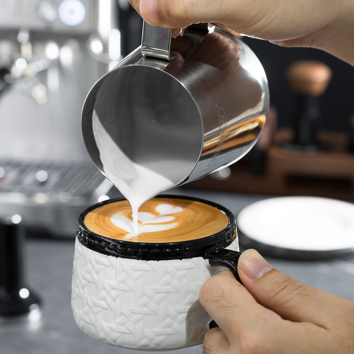 HiBREW H10 Semi-Automatic Espresso Machine | 15Bar Pump | 1.8L Tank | Adjustable Temperature Control
