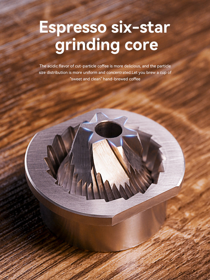 HiBREW Manual Coffee Grinder Portable High Quality Hand Grinder Mill Aluminium With Visual Bean Storage G4B