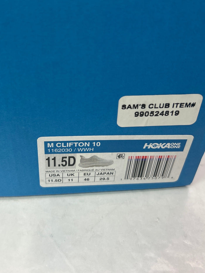 HOKA Men’s Clifton 10 WWH Size 11.5D *Lightly Used*