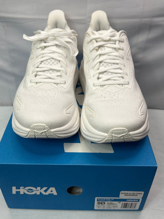 HOKA Men’s Clifton 10 WWH Size 9D *New