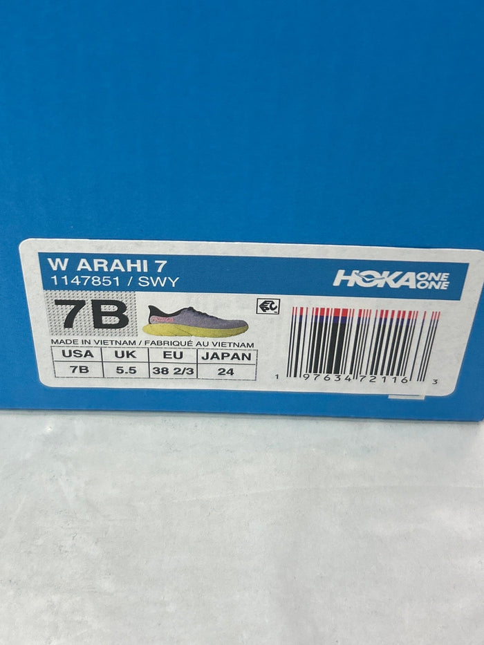 HOKA Women’s Arahi 7 SWY Size 7B *New