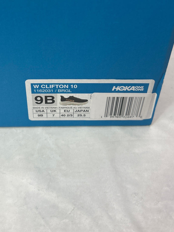 HOKA Women’s Clifton 10 BRGL Size 9B *New