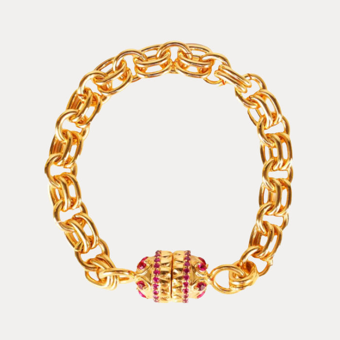 Ruby Holly Chain Bracelet For Women | BuDhaGirl