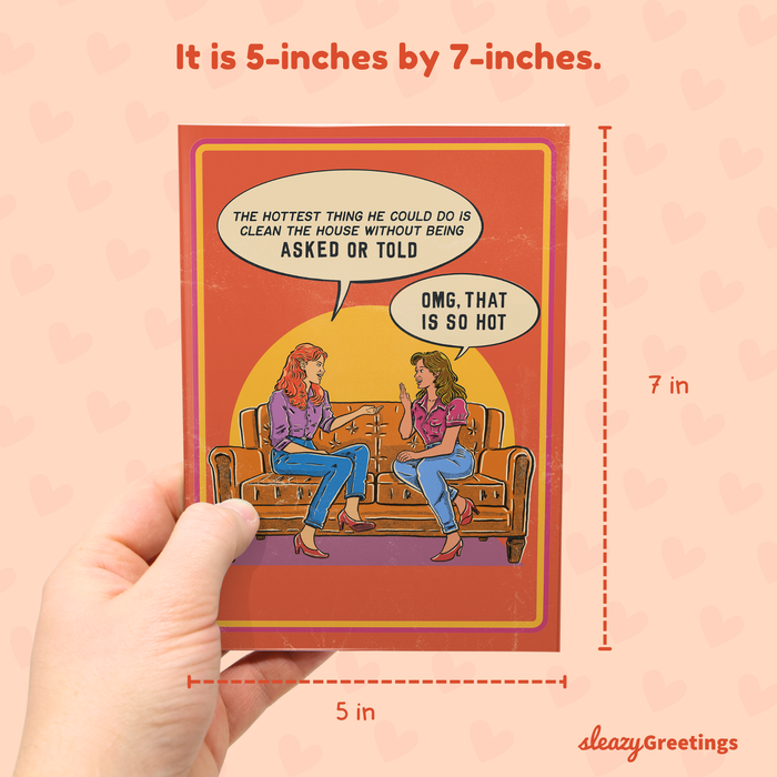 Hottest Thing He Could Do - Vintage Valentine's Day Card