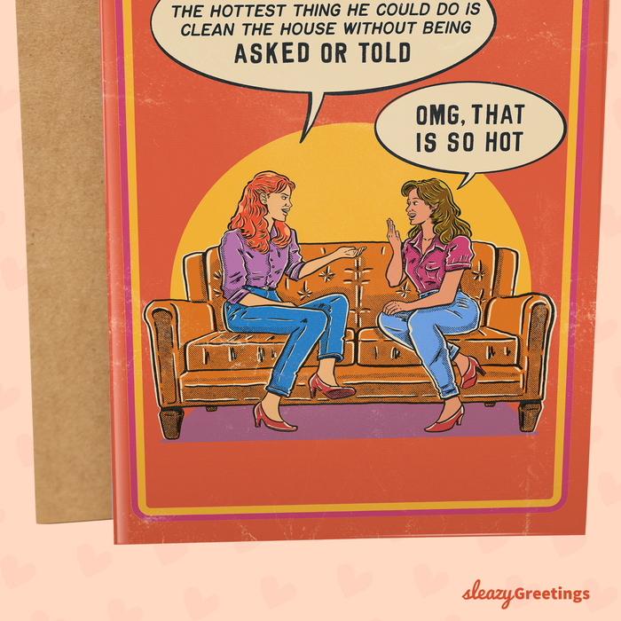 Hottest Thing He Could Do - Vintage Valentine's Day Card