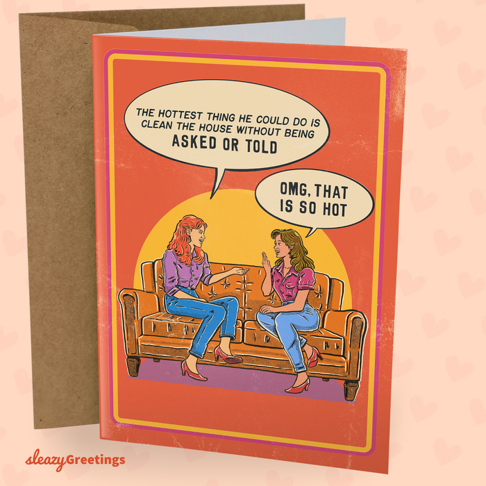 Hottest Thing He Could Do - Vintage Valentine's Day Card