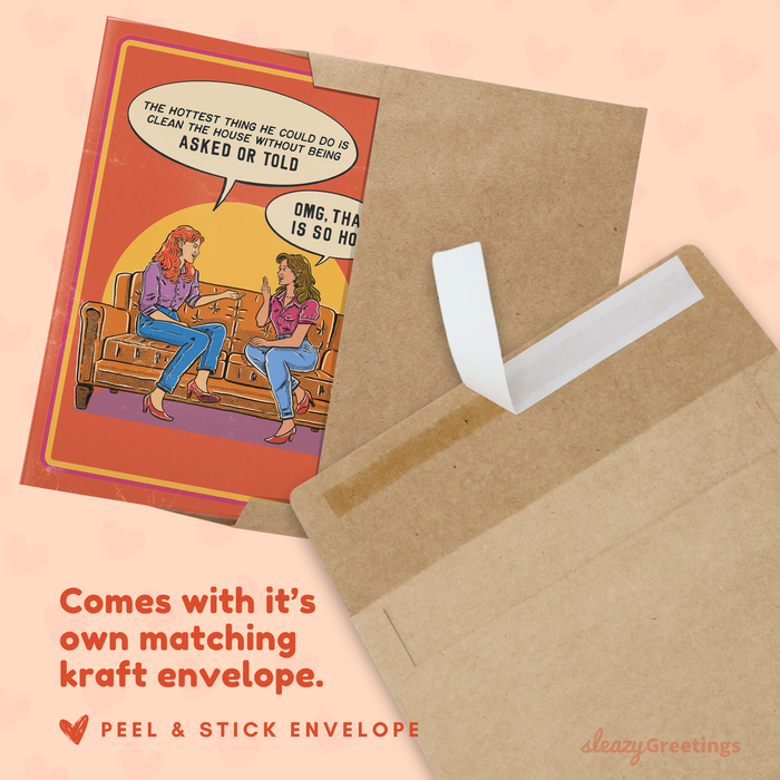 Hottest Thing He Could Do - Vintage Valentine's Day Card