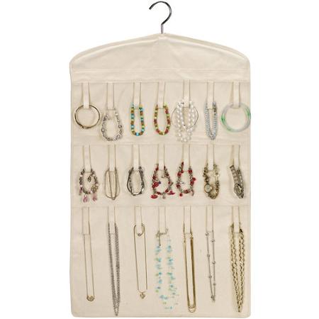 HOUSEHOLD ESSENTIALS Necklace and Bracelet Hanging Organizer
