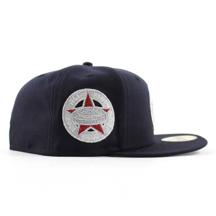 Houston Astros 1968 All Star Game New Era 59Fifty Fitted Hat (Metallic Iris Pack Navy Gray Under Brim)