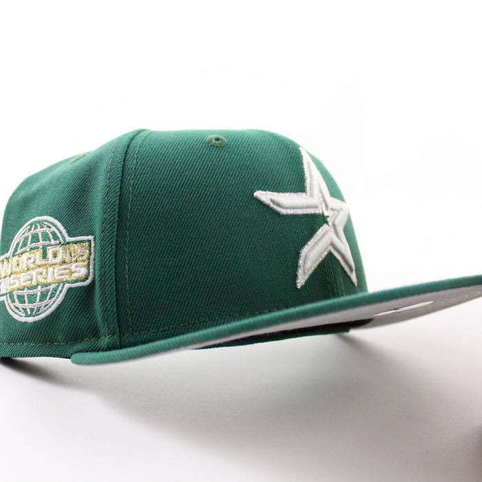 Houston Astros 2005 World Series New Era 59Fifty Fitted Hat (Emerald Green Gray Under Brim)