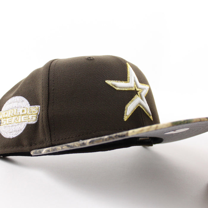Houston Astros 2005 World Series New Era 59Fifty Fitted Hat (Walnut RealTree Camo Gray Under Brim)