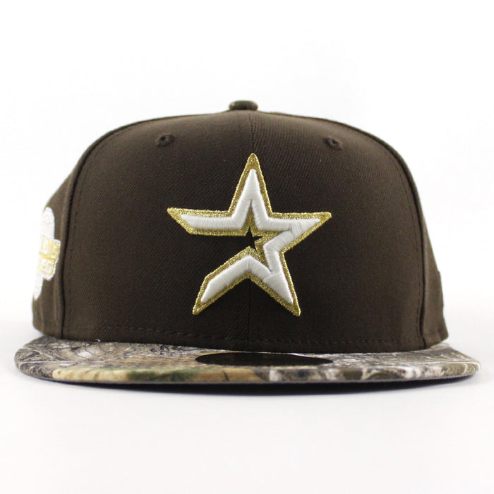 Houston Astros 2005 World Series New Era 59Fifty Fitted Hat (Walnut RealTree Camo Gray Under Brim)