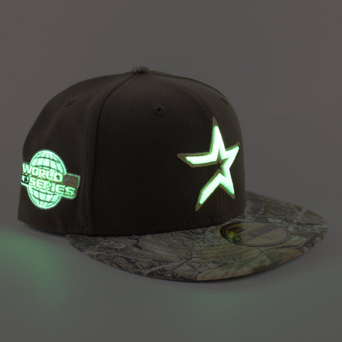 Houston Astros 2005 World Series New Era 59Fifty Fitted Hat (Walnut RealTree Camo Gray Under Brim)