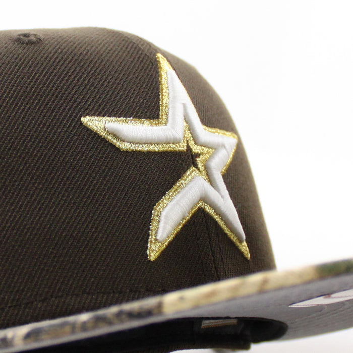 Houston Astros 2005 World Series New Era 59Fifty Fitted Hat (Walnut RealTree Camo Gray Under Brim)