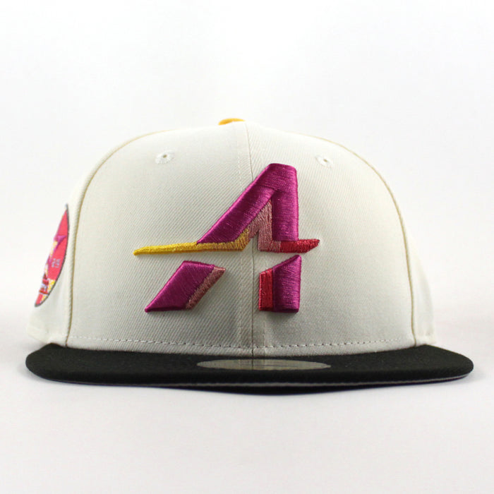 Houston Astros 35 Great Years New Era 59Fifty Fitted Hat (Chrome White Black Gray Under Brim)