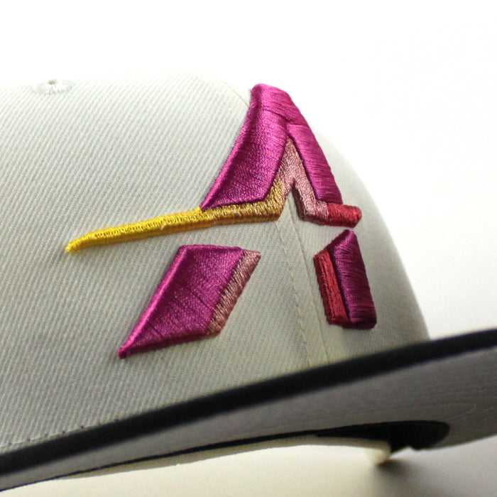 Houston Astros 35 Great Years New Era 59Fifty Fitted Hat (Chrome White Black Gray Under Brim)