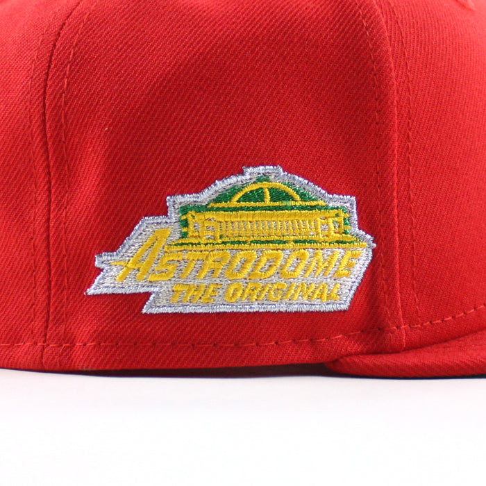 Houston Astros Astrodome New Era 59Fifty Fitted Hat (Red Green Under Brim)