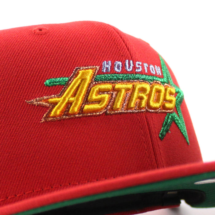 Houston Astros Astrodome New Era 59Fifty Fitted Hat (Red Green Under Brim)