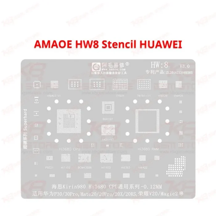 HUAWEI HW8 Stencil AMAOE