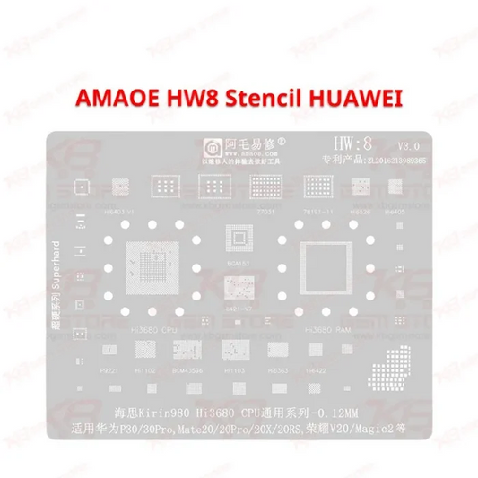HUAWEI HW8 Stencil AMAOE