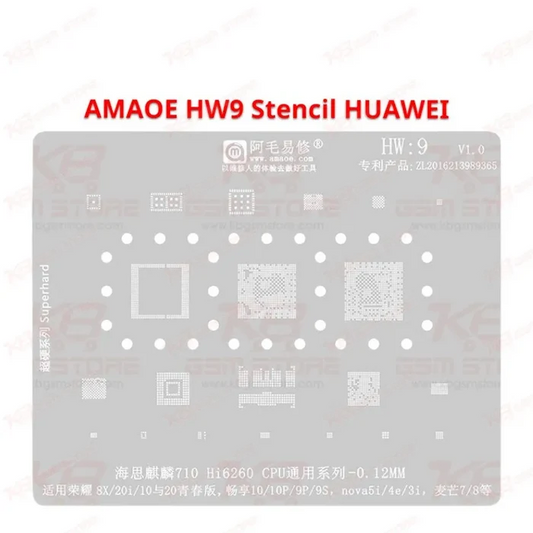 HUAWEI HW9 Stencil AMAOE
